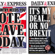 Image for article titled British tabloid covers loved Brexit in 2016—here’s what the covers look like today